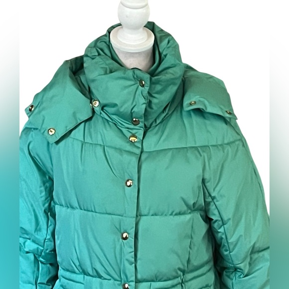 J. CREW CHATEAU CLASSIC GREEN PUFFER COAT PRIMALOFT PARKA VERY GOOD COND (S) - Picture 7 of 11